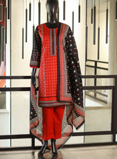 Royal Fashion Printed Lawn Suits Stitched 3 Piece - RF25DPL BS15