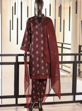 Royal Fashion Printed Lawn Suits Stitched 3 Piece - RF25PL 04