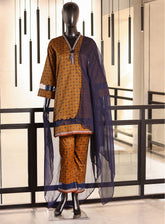 Royal Fashion Printed Lawn Suits Stitched 3 Piece - RF25PL 06
