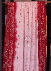 Royal Fashion Bridal Hand Work Charmeuse Dupatta - RF24BD 01