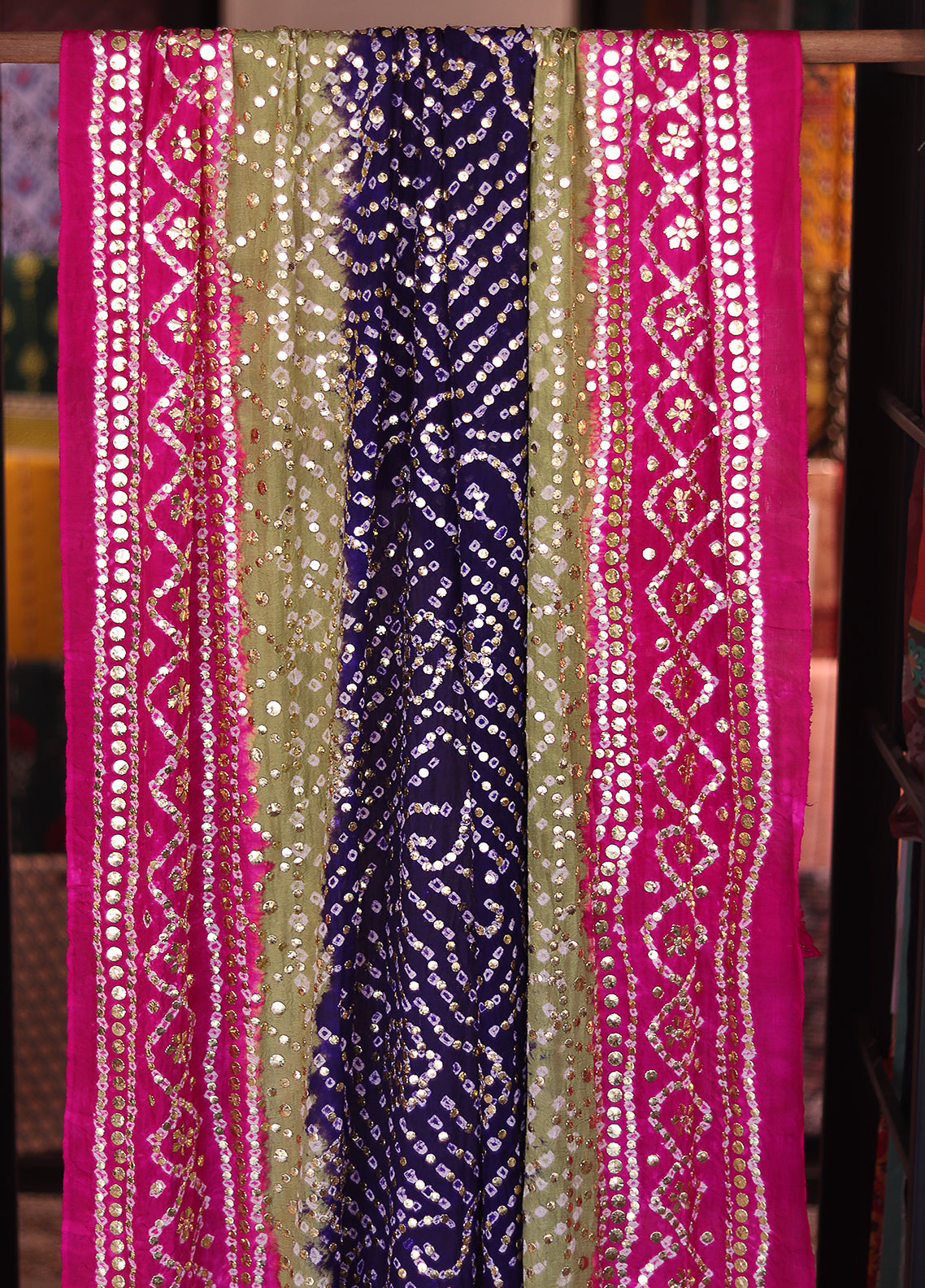 Royal Fashion Bridal Hand Work Silk Dupatta - RF24BD 06 Royal Fashion Bridal Hand Work Silk Dupatta - RF24BD 06