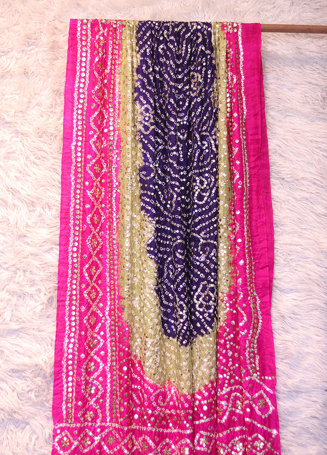 Royal Fashion Bridal Hand Work Silk Dupatta - RF24BD 06 Royal Fashion Bridal Hand Work Silk Dupatta - RF24BD 06
