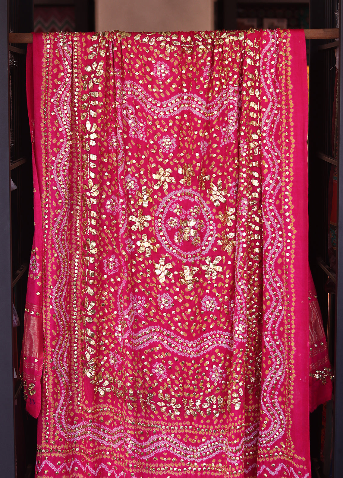 Royal Fashion Bridal Hand Work Silk Dupatta - RF24BD 07 Royal Fashion Bridal Hand Work Silk Dupatta - RF24BD 07