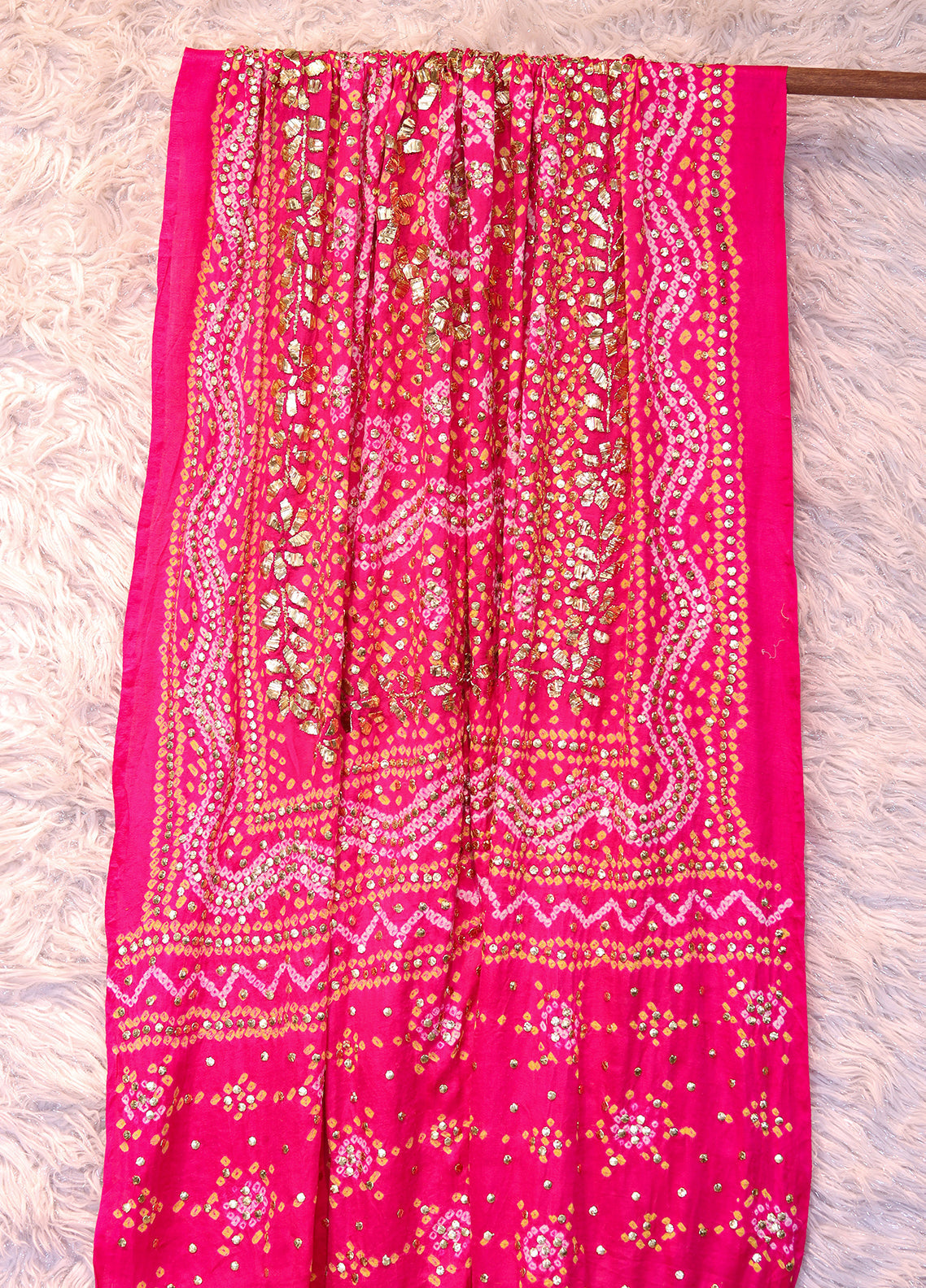 Royal Fashion Bridal Hand Work Silk Dupatta - RF24BD 07 Royal Fashion Bridal Hand Work Silk Dupatta - RF24BD 07