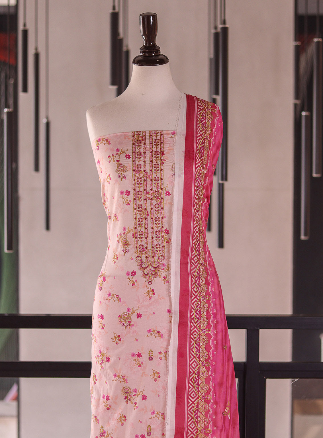Royal Fashion Embroidered Cambric 3 Piece Unstitched Suit RF26EU D-DE950 Baby Pink Royal Fashion Embroidered Cambric 3 Piece Unstitched Suit RF26EU D-DE950 Baby Pink
