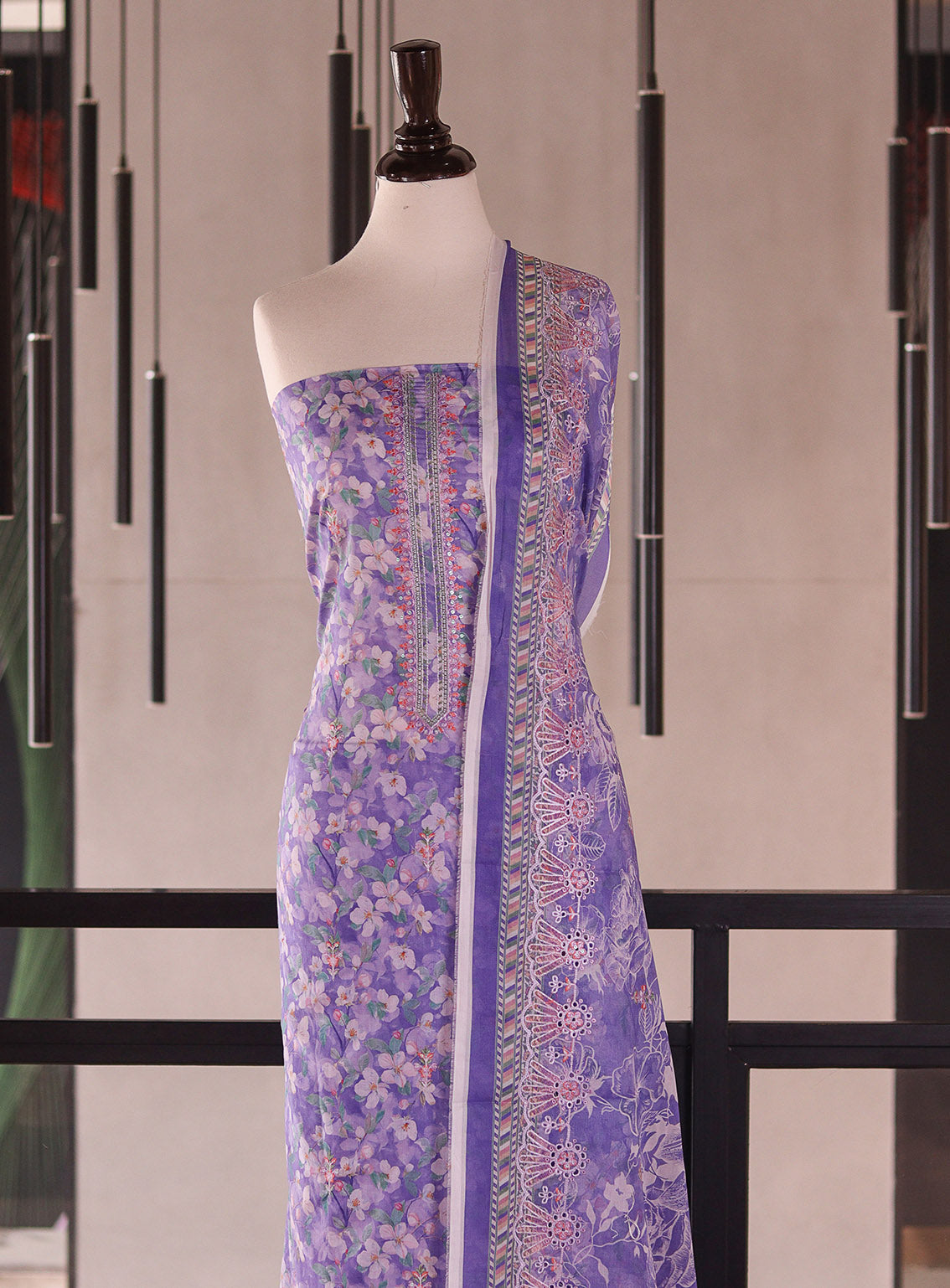 Royal Fashion Embroidered Cambric 3 Piece Unstitched Suit RF26EU D-DE958 Purple Royal Fashion Embroidered Cambric 3 Piece Unstitched Suit RF26EU D-DE958 Purple