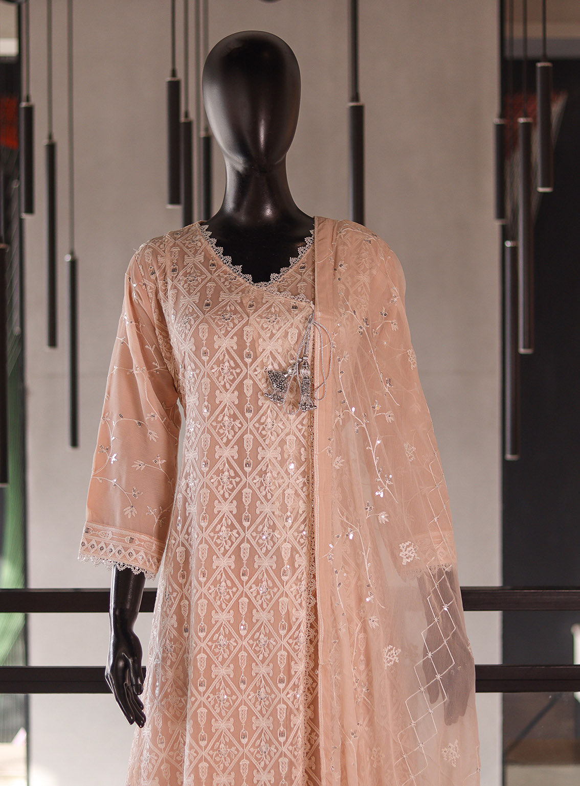 Royal Fashion Embroidered Chiffon 3 Piece Stitched Suit RF26EP D-SG14 LPK Royal Fashion Embroidered Chiffon 3 Piece Stitched Suit RF26EP D-SG14 LPK