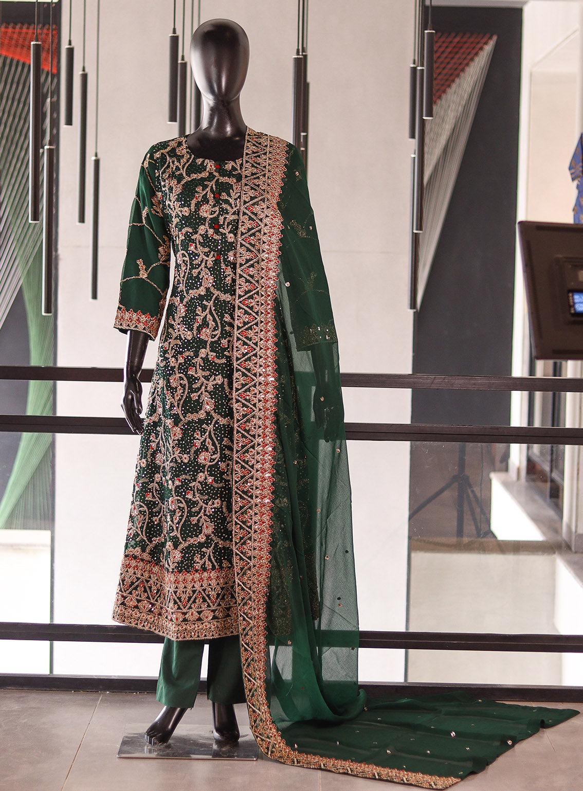 Royal Fashion Embroidered Chiffon 3 Piece Stitched Suit RF26EP D-SG16 BGN Royal Fashion Embroidered Chiffon 3 Piece Stitched Suit RF26EP D-SG16 BGN