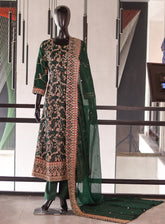 Royal Fashion Embroidered Chiffon 3 Piece Stitched Suit RF26EP D-SG16 BGN