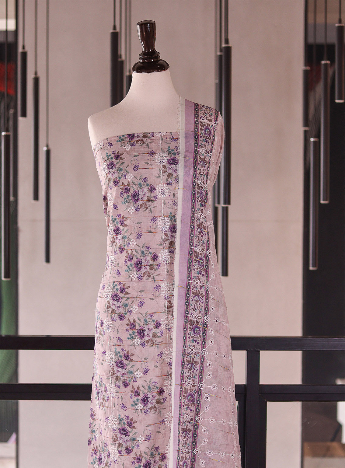Royal Fashion Embroidered Chikankari Lawn 3 Piece Unstitched Suit RF26EU D-03 Lilac Royal Fashion Embroidered Chikankari Lawn 3 Piece Unstitched Suit RF26EU D-03 Lilac