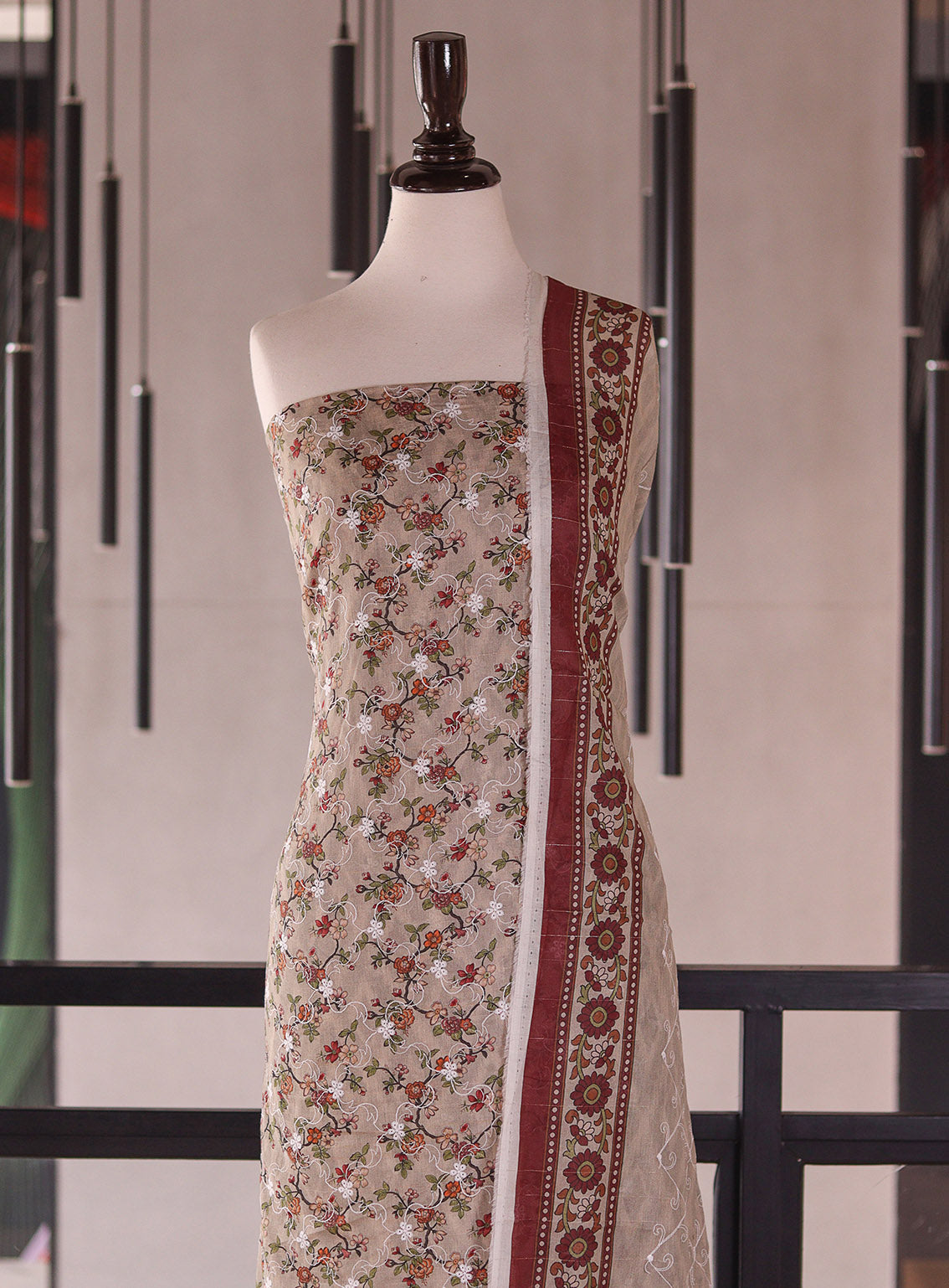 Royal Fashion Embroidered Chikankari Lawn 3 Piece Unstitched Suit RF26EU D-06 Beige Royal Fashion Embroidered Chikankari Lawn 3 Piece Unstitched Suit RF26EU D-06 Beige