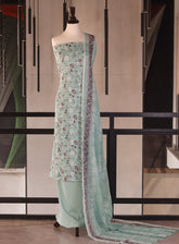 Royal Fashion Embroidered Chikankari Lawn 3 Piece Unstitched Suit RF26EU D-07 Feroze