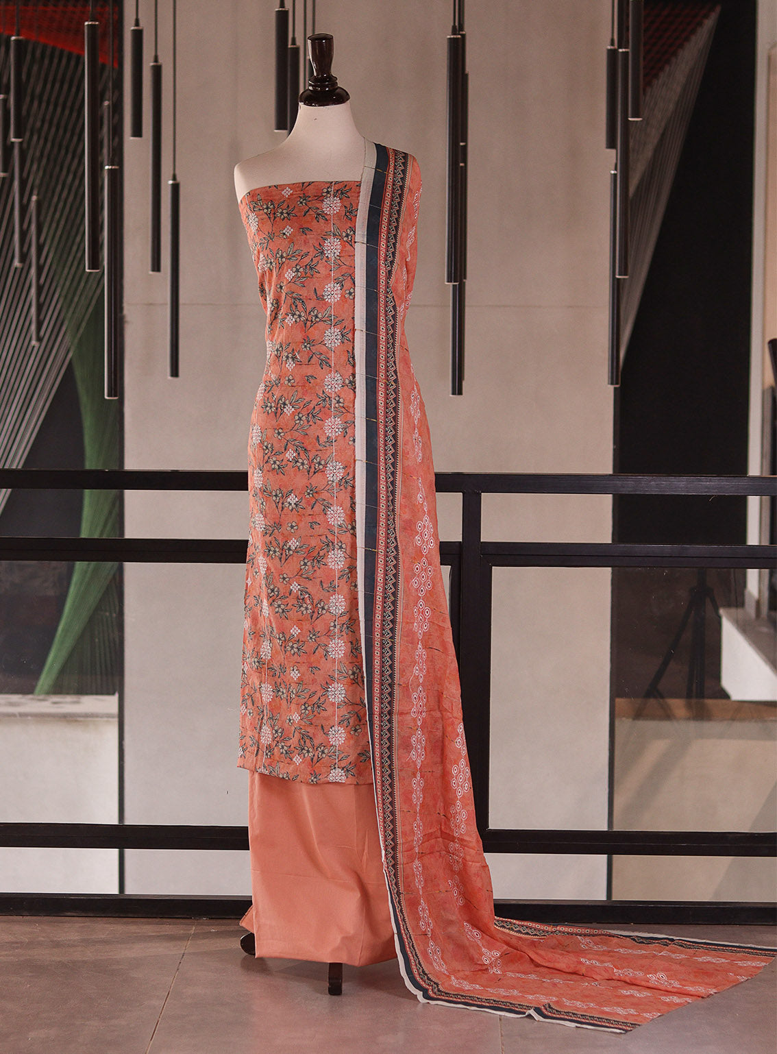 Royal Fashion Embroidered Chikankari Lawn 3 Piece Unstitched Suit RF26EU D-08 Peach Royal Fashion Embroidered Chikankari Lawn 3 Piece Unstitched Suit RF26EU D-08 Peach
