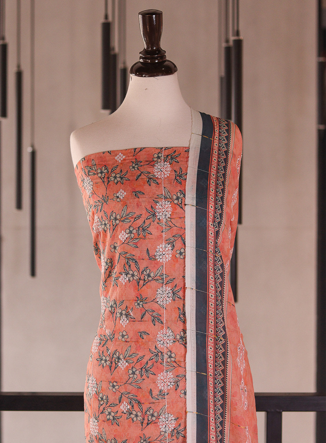 Royal Fashion Embroidered Chikankari Lawn 3 Piece Unstitched Suit RF26EU D-08 Peach Royal Fashion Embroidered Chikankari Lawn 3 Piece Unstitched Suit RF26EU D-08 Peach