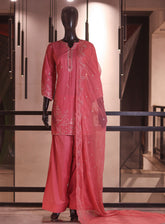 Royal Fashion Embroidered Cotton 3 Piece Stitched Suit RF26EP D-SNSC-445 Pink