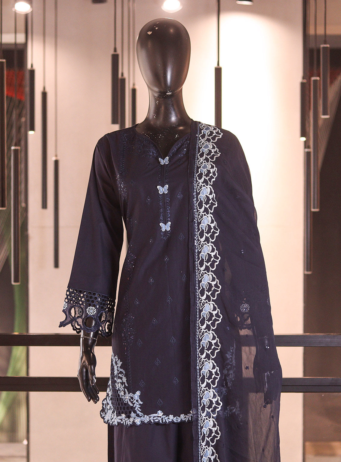 Royal Fashion Embroidered Cotton 3 Piece Stitched Suit RF26EP D-SNSC-545 Dark Blue Royal Fashion Embroidered Cotton 3 Piece Stitched Suit RF26EP D-SNSC-545 Dark Blue
