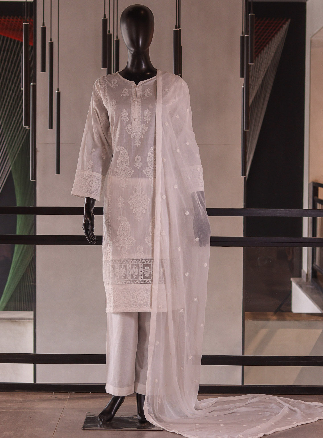 Royal Fashion Embroidered Cotton 3 Piece Stitched Suit RF26EP D-SNSC-MB515-WH Royal Fashion Embroidered Cotton 3 Piece Stitched Suit RF26EP D-SNSC-MB515-WH