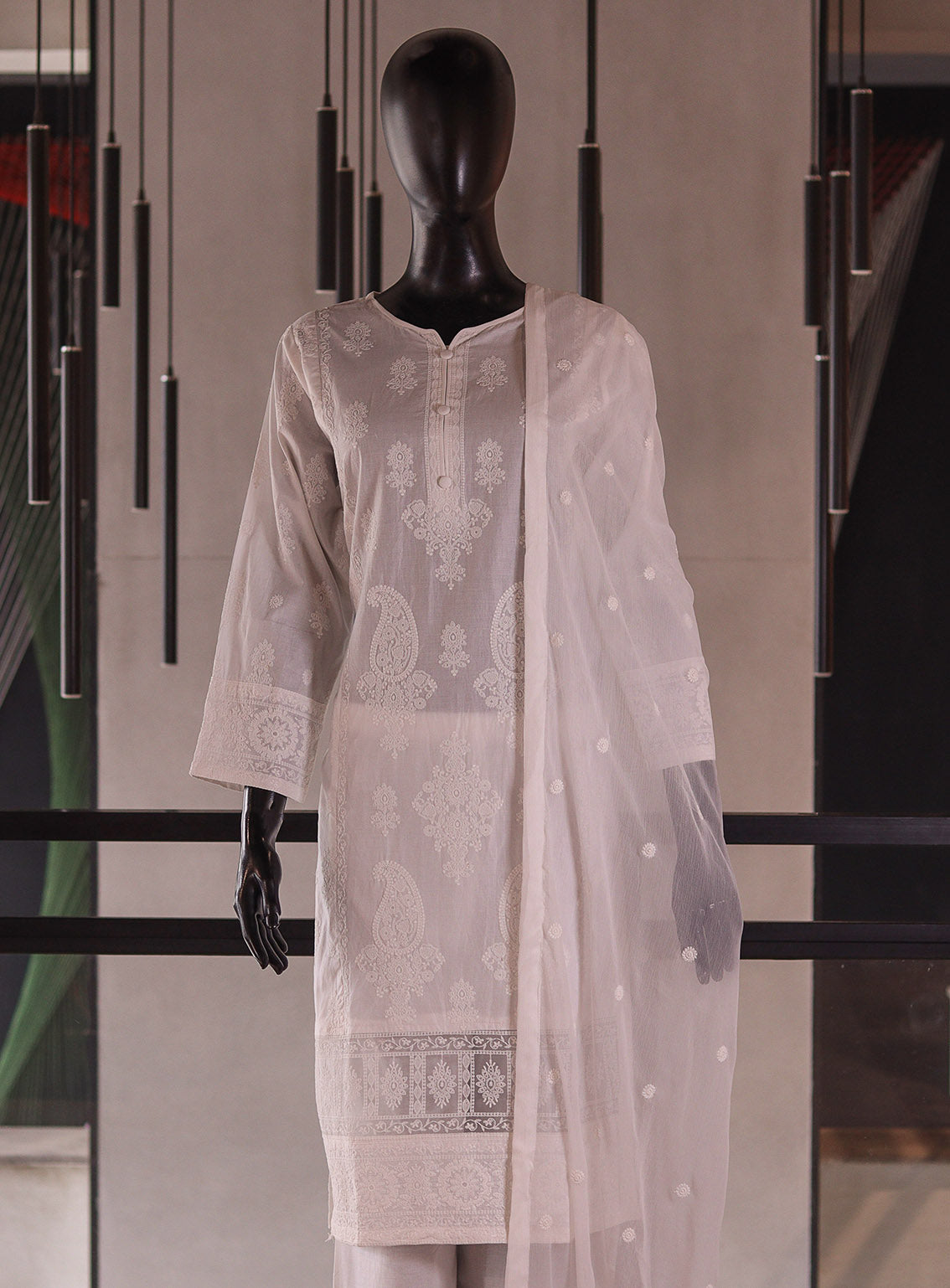 Royal Fashion Embroidered Cotton 3 Piece Stitched Suit RF26EP D-SNSC-MB515-WH Royal Fashion Embroidered Cotton 3 Piece Stitched Suit RF26EP D-SNSC-MB515-WH