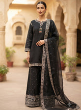 Royal Fashion Embroidered Lawn 3 Piece Stitched Suit RF26EP D-SB-02-BK