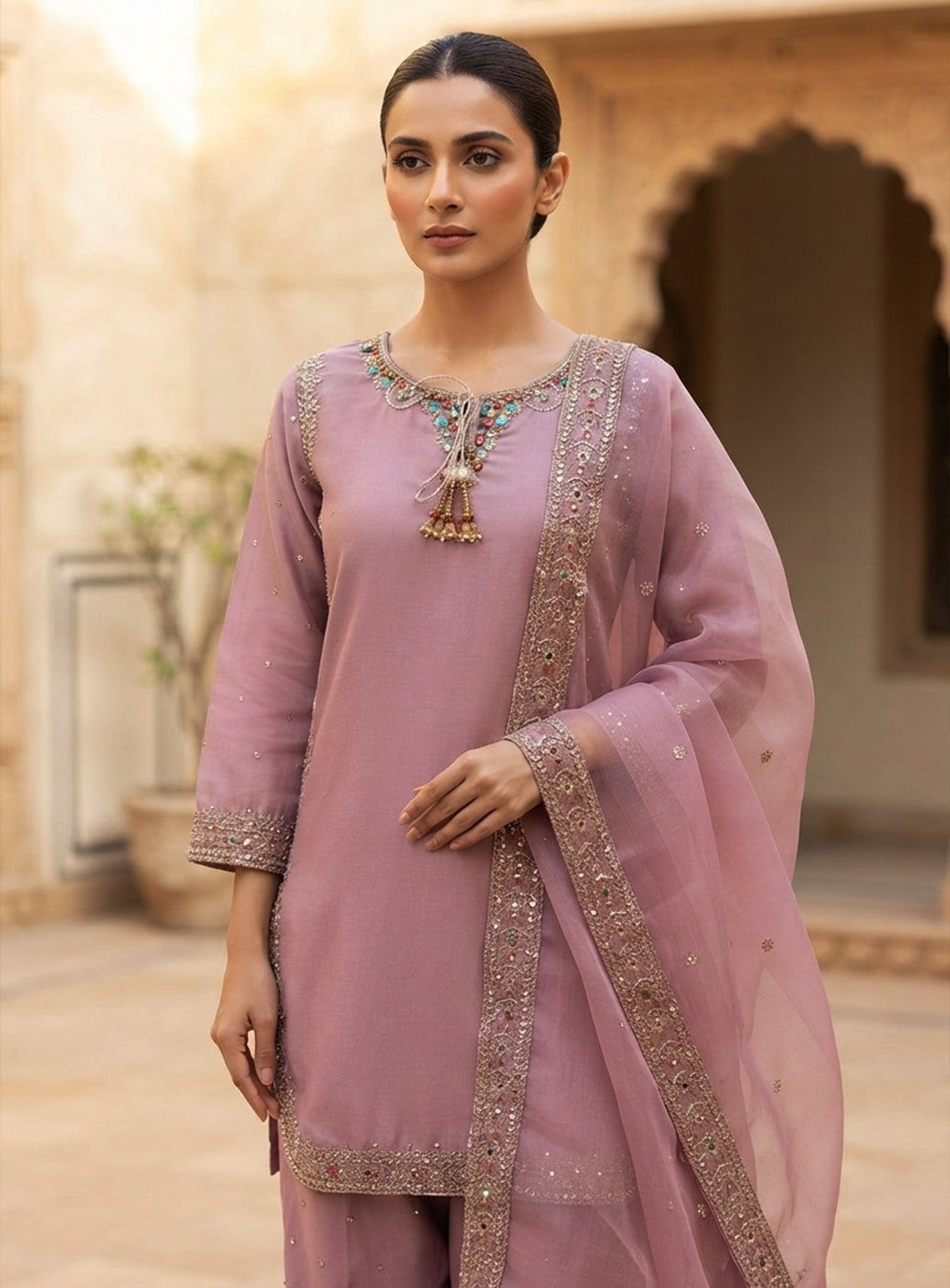 Royal Fashion Embroidered Lawn 3 Piece Stitched Suit RF26EP D-SB-02-LC Royal Fashion Embroidered Lawn 3 Piece Stitched Suit RF26EP D-SB-02-LC