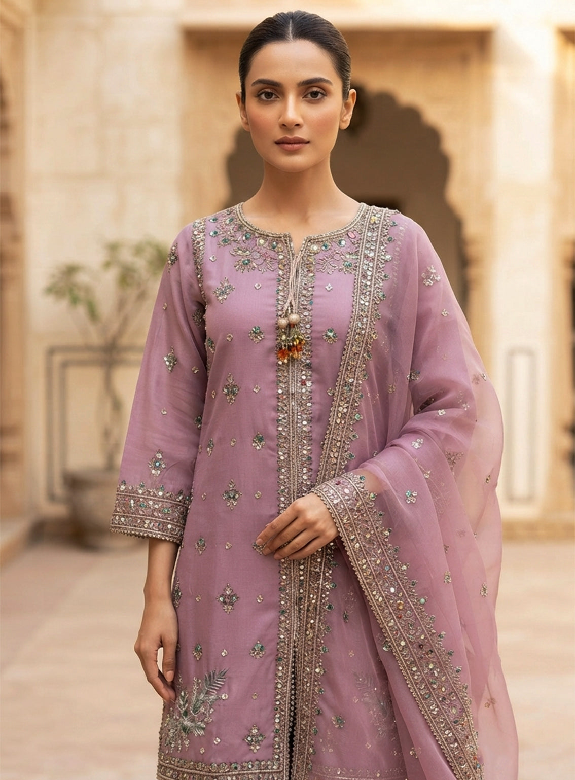 Royal Fashion Embroidered Lawn 3 Piece Stitched Suit RF26EP D-SB-03-LC Royal Fashion Embroidered Lawn 3 Piece Stitched Suit RF26EP D-SB-03-LC