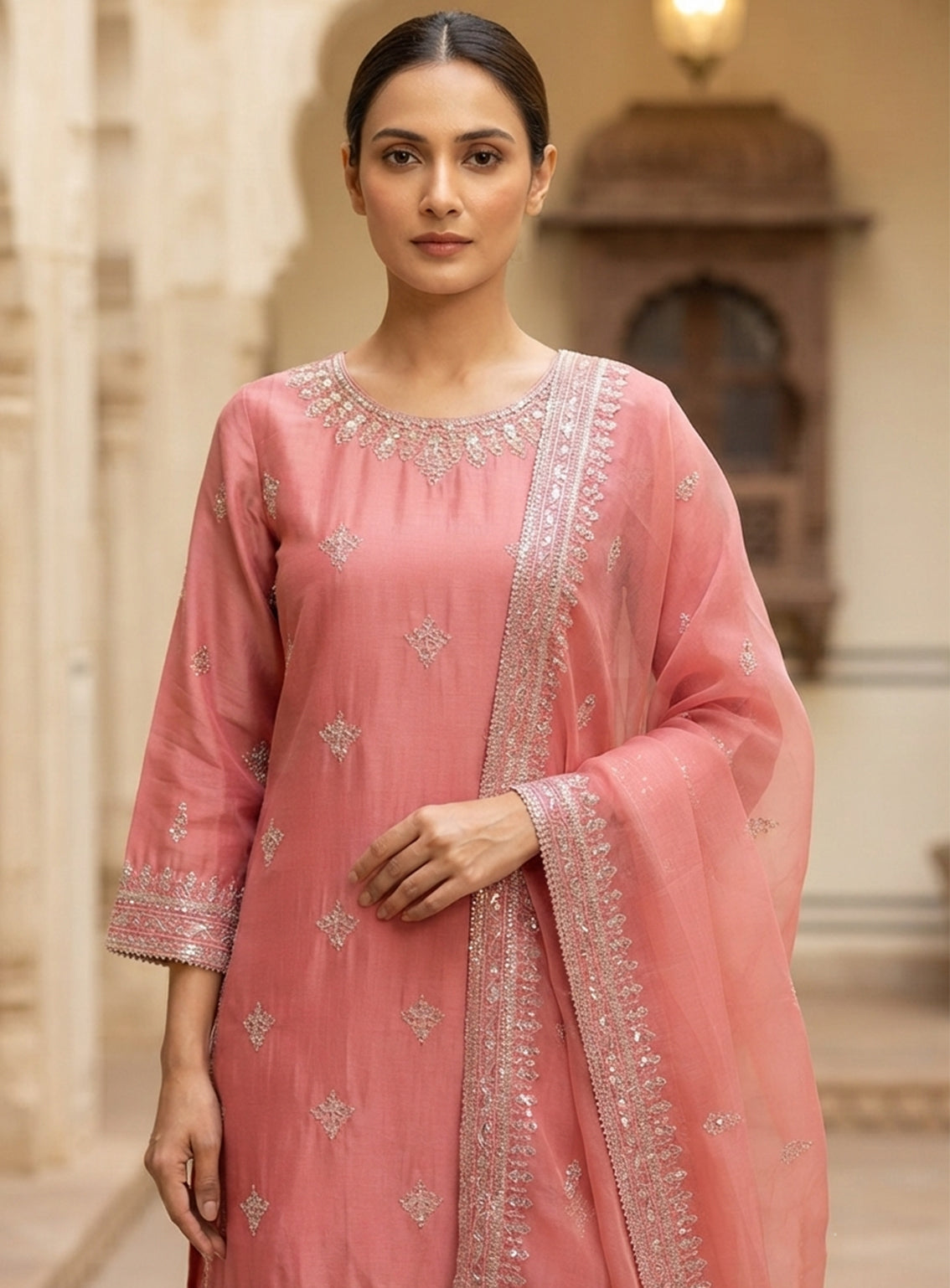 Royal Fashion Embroidered Lawn 3 Piece Stitched Suit RF26EP D-SB-04-TPK Royal Fashion Embroidered Lawn 3 Piece Stitched Suit RF26EP D-SB-04-TPK