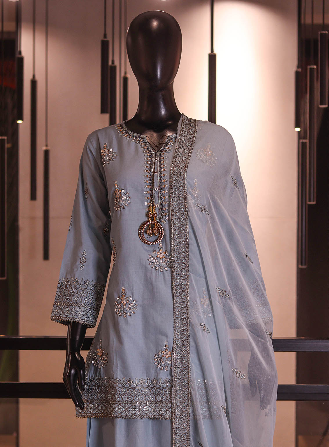 Royal Fashion Embroidered Lawn 3 Piece Stitched Suit RF26EP D-SB-08-FR Royal Fashion Embroidered Lawn 3 Piece Stitched Suit RF26EP D-SB-08-FR