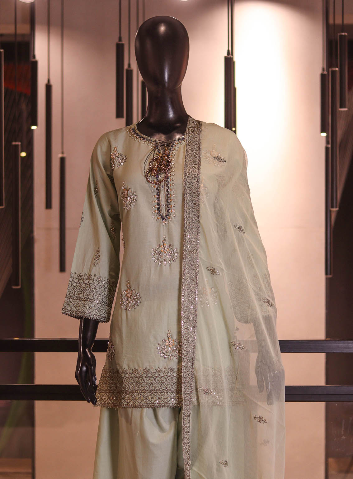 Royal Fashion Embroidered Lawn 3 Piece Stitched Suit RF26EP D-SB-08-LTGN Royal Fashion Embroidered Lawn 3 Piece Stitched Suit RF26EP D-SB-08-LTGN