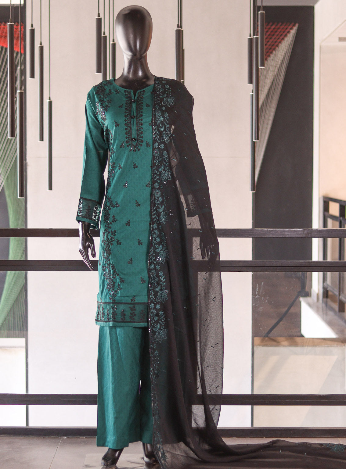 Royal Fashion Embroidered Lawn 3 Piece Stitched Suit RF26EP D-SNSC-365-DKGN Royal Fashion Embroidered Lawn 3 Piece Stitched Suit RF26EP D-SNSC-365-DKGN