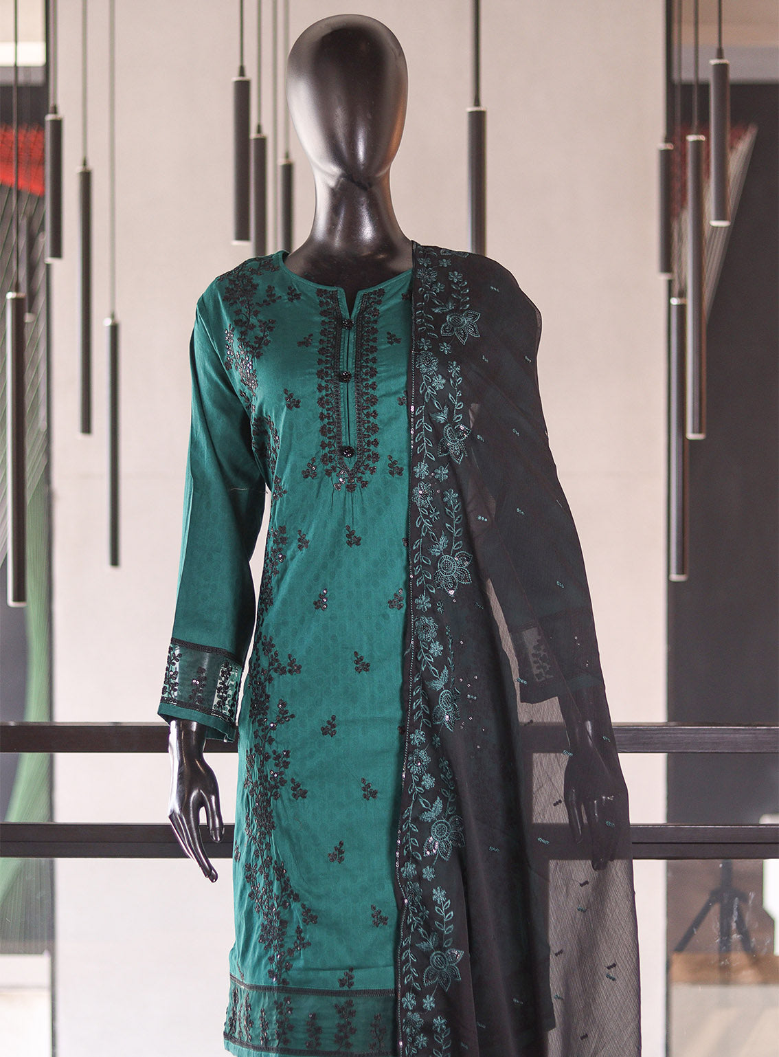 Royal Fashion Embroidered Lawn 3 Piece Stitched Suit RF26EP D-SNSC-365-DKGN Royal Fashion Embroidered Lawn 3 Piece Stitched Suit RF26EP D-SNSC-365-DKGN