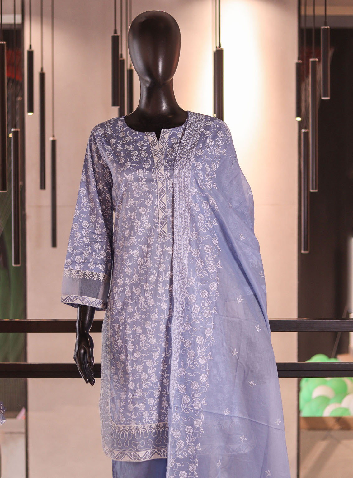 Royal Fashion Embroidered Lawn 3 Piece Stitched Suit RF26EP D-SNSC-395-LTBL Royal Fashion Embroidered Lawn 3 Piece Stitched Suit RF26EP D-SNSC-395-LTBL
