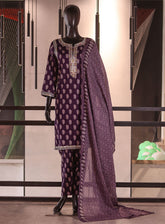 Royal Fashion Embroidered Lawn 3 Piece Stitched Suit RF26EP D-SNSC-BS-5MM-PM
