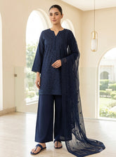 Royal Fashion Embroidered Lawn 3 Piece Stitched Suit RF26EP D-SNSC-D-SR445-BL