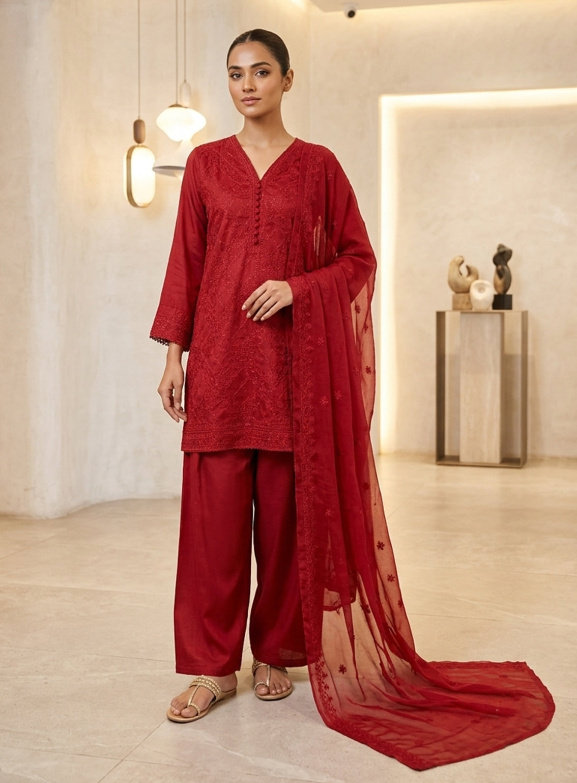 Royal Fashion Embroidered Lawn 3 Piece Stitched Suit RF26EP D-SNSC-D-SR445-MN Royal Fashion Embroidered Lawn 3 Piece Stitched Suit RF26EP D-SNSC-D-SR445-MN