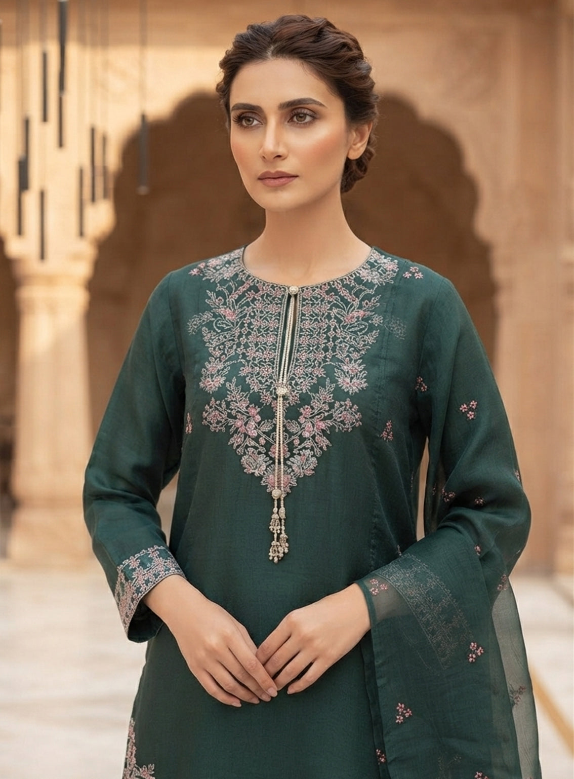 Royal Fashion Embroidered Lawn 3 Piece Stitched Suit RF26EP D-SNSC-FARSHI-495-GN Royal Fashion Embroidered Lawn 3 Piece Stitched Suit RF26EP D-SNSC-FARSHI-495-GN