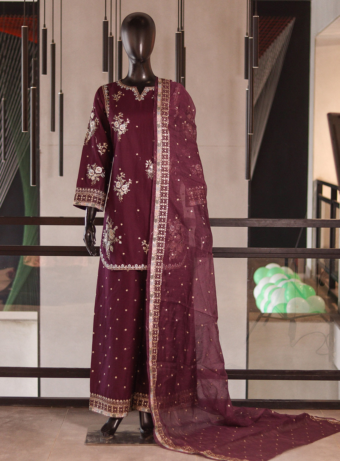 Royal Fashion Embroidered Lawn 3 Piece Stitched Suit RF26EP D-SNSC-Farshi 1-PP Royal Fashion Embroidered Lawn 3 Piece Stitched Suit RF26EP D-SNSC-Farshi 1-PP