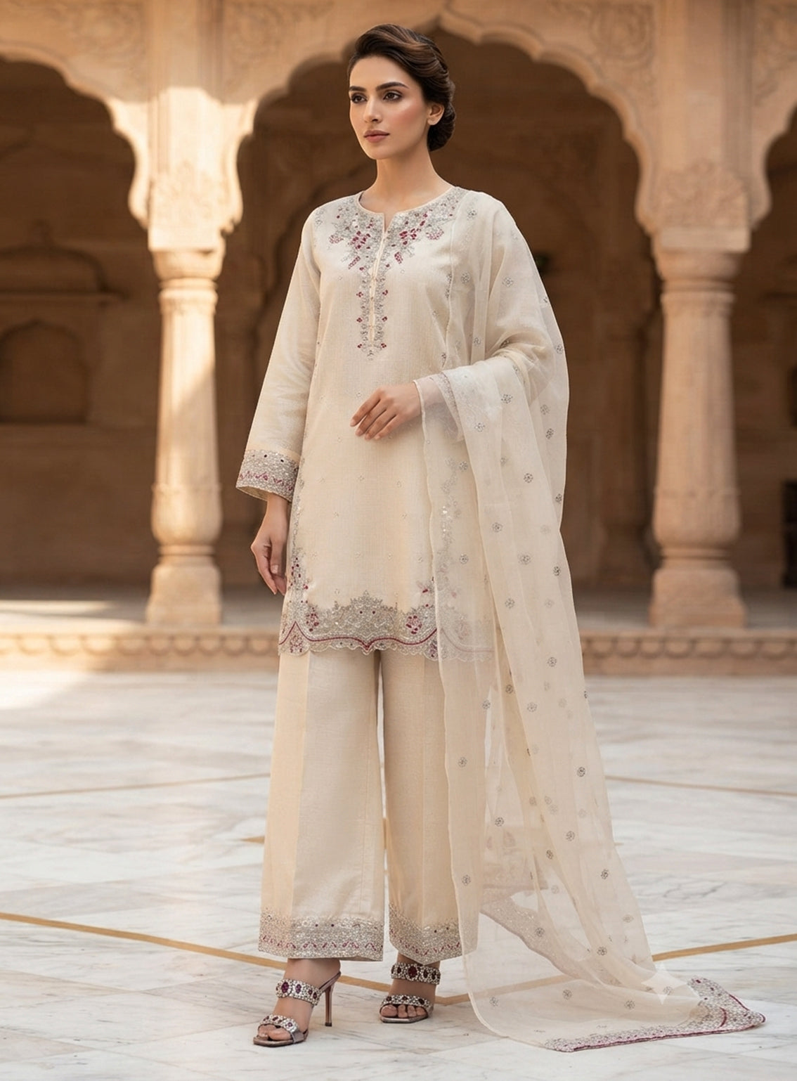 Royal Fashion Embroidered Lawn 3 Piece Stitched Suit RF26EP D-SNSC-M-445-IY Royal Fashion Embroidered Lawn 3 Piece Stitched Suit RF26EP D-SNSC-M-445-IY