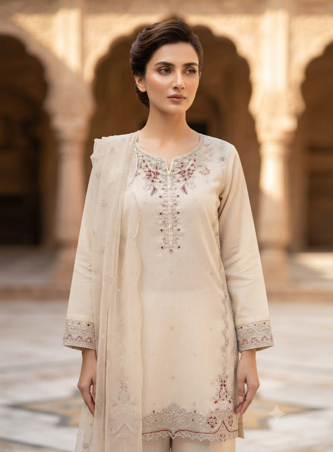 Royal Fashion Embroidered Lawn 3 Piece Stitched Suit RF26EP D-SNSC-M-445-IY Royal Fashion Embroidered Lawn 3 Piece Stitched Suit RF26EP D-SNSC-M-445-IY