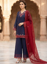 Royal Fashion Embroidered Lawn 3 Piece Stitched Suit RF26EP D-SNSC-SI-435-BMN