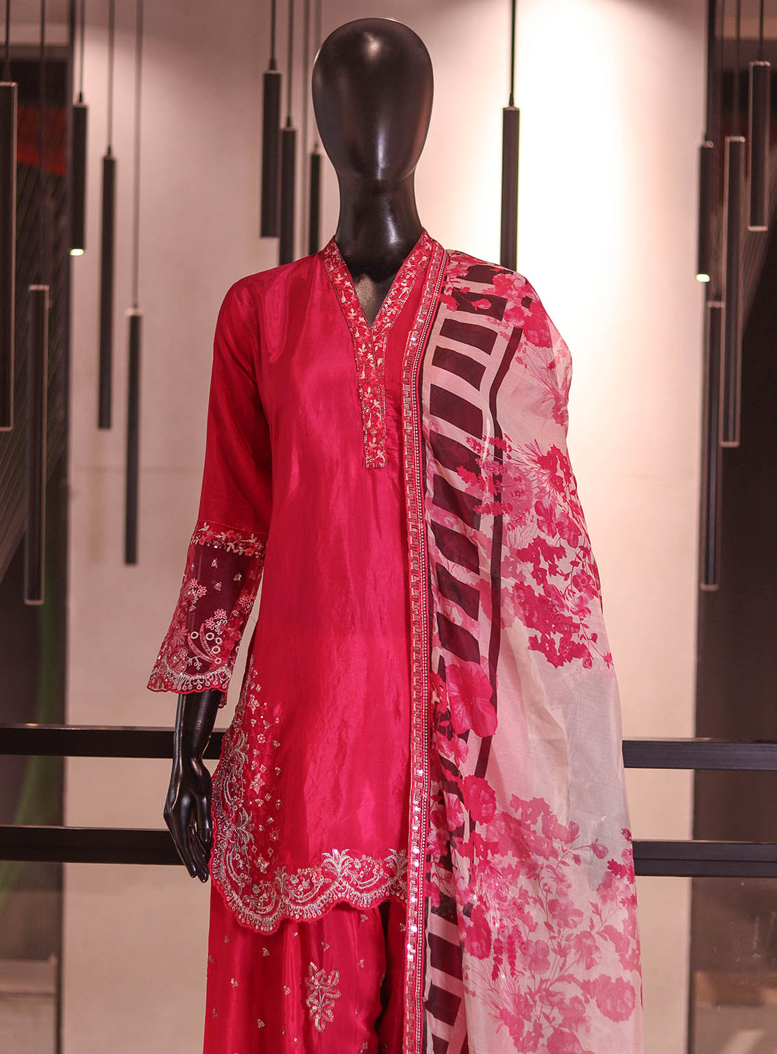 Royal Fashion Embroidered Raw Silk 3 Piece Stitched Suit RF26EP D-SB-09-AT Royal Fashion Embroidered Raw Silk 3 Piece Stitched Suit RF26EP D-SB-09-AT