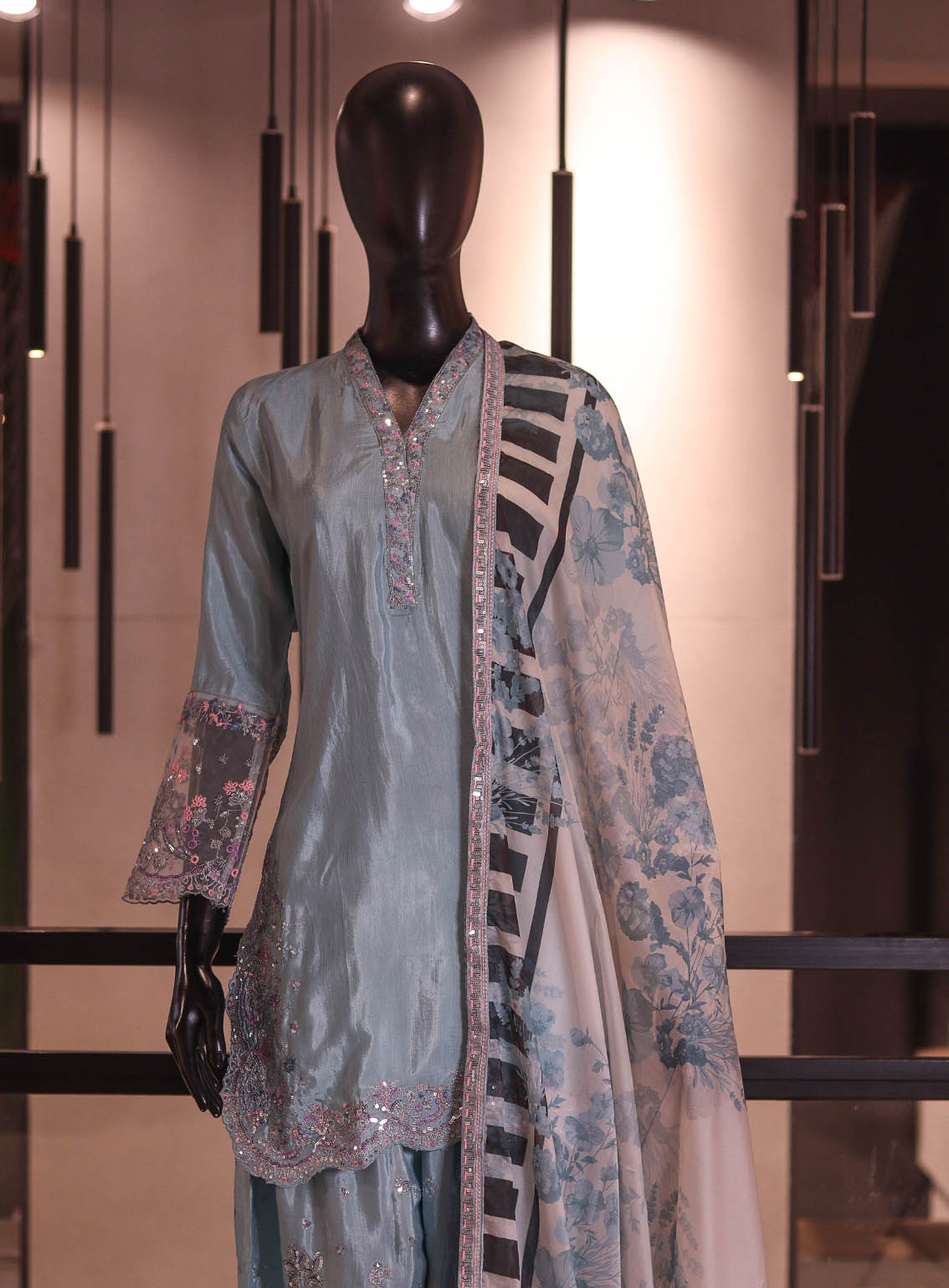 Royal Fashion Embroidered Raw Silk 3 Piece Stitched Suit RF26EP D-SB-09-FR Royal Fashion Embroidered Raw Silk 3 Piece Stitched Suit RF26EP D-SB-09-FR