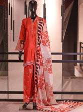 Royal Fashion Embroidered Raw Silk 3 Piece Stitched Suit RF26EP D-SB-09-OG