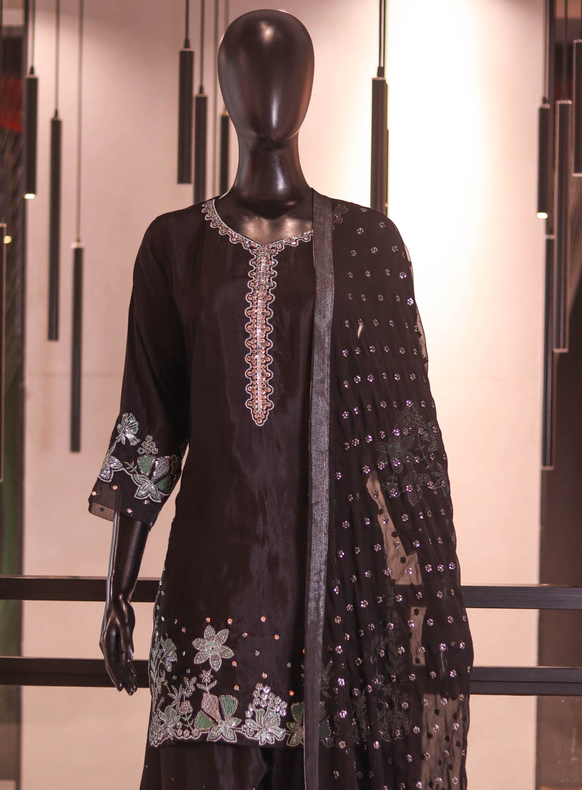 Royal Fashion Embroidered Raw Silk 3 Piece Stitched Suit RF26EP D-SB-10-BK Royal Fashion Embroidered Raw Silk 3 Piece Stitched Suit RF26EP D-SB-10-BK