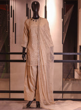 Royal Fashion Embroidered Silk 3 Piece Stitched Suit RF26EP D-SB-06-BG
