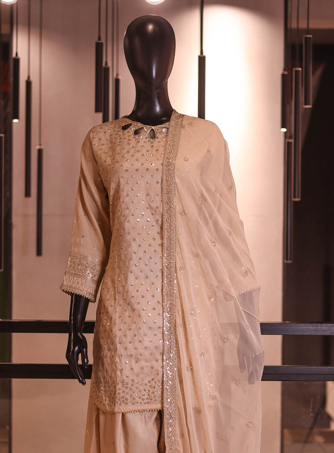 Royal Fashion Embroidered Silk 3 Piece Stitched Suit RF26EP D-SB-06-BG Royal Fashion Embroidered Silk 3 Piece Stitched Suit RF26EP D-SB-06-BG