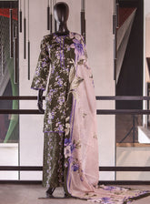 Royal Fashion Printed Lawn 3 Piece Stitched Suit RF26PP D-AI-06-GN