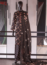 Royal Fashion Printed Lawn 3 Piece Stitched Suit RF26PP D-AI-08-BK