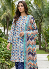 Royal Fashion Table Print 3 Piece Unstitched Suit RF26TP D-04