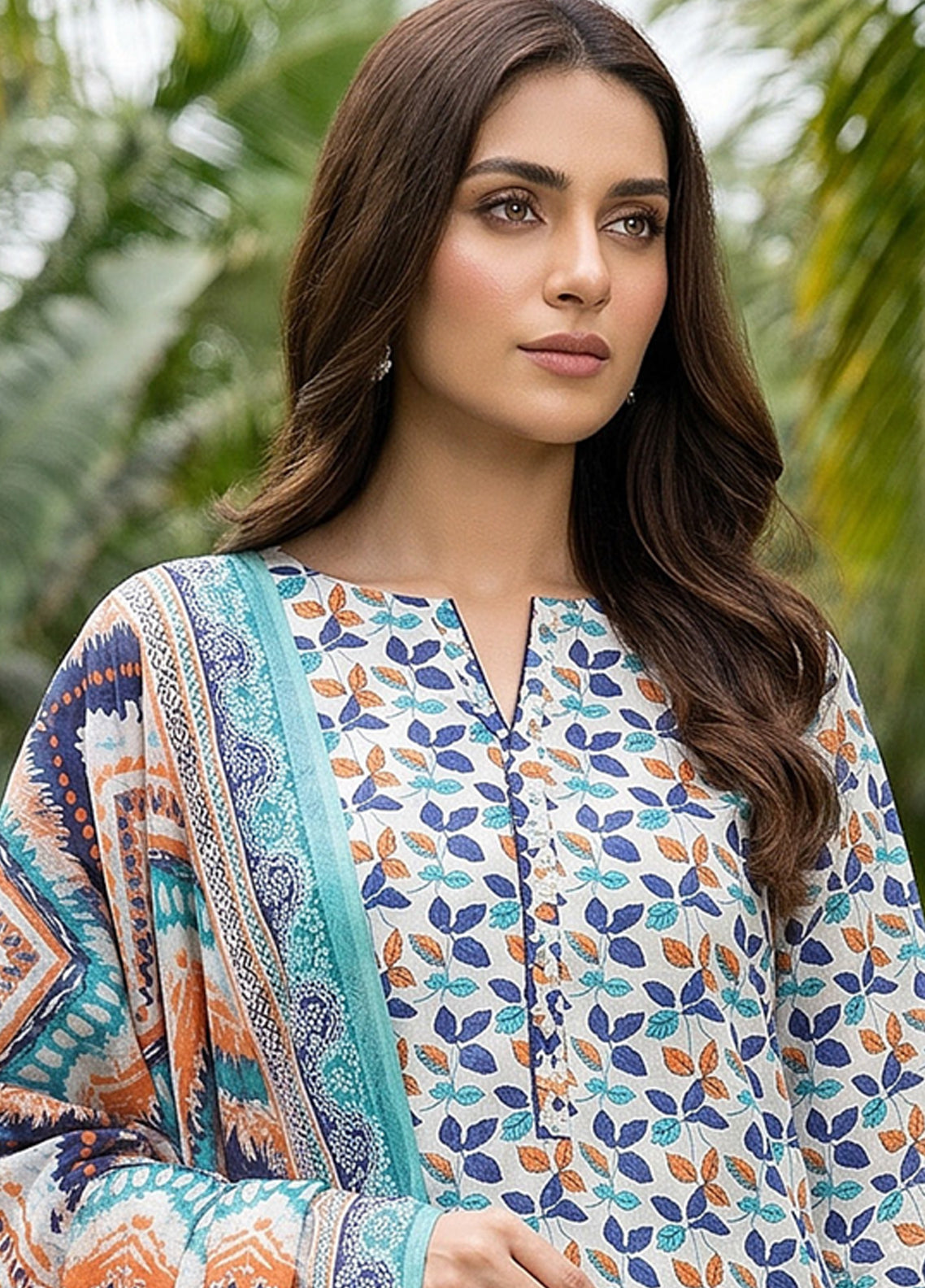 Royal Fashion Table Print 3 Piece Unstitched Suit RF26TP D-04 Royal Fashion Table Print 3 Piece Unstitched Suit RF26TP D-04