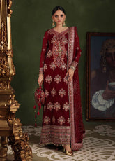 Royale Eternel By Roheenaz Embroidered Chiffon 3 Piece Unstitched Suit RNZ26REC D-01 IMPERIAL GRACE